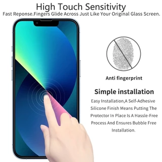 Kính cường lực 9H thích hợp cho iPhone 15 14 13 12 11 Pro Max 15 Plus X XR XS Max 7 8 6 6s Plus SE 2020 bảo vệ màn hình trong suốt