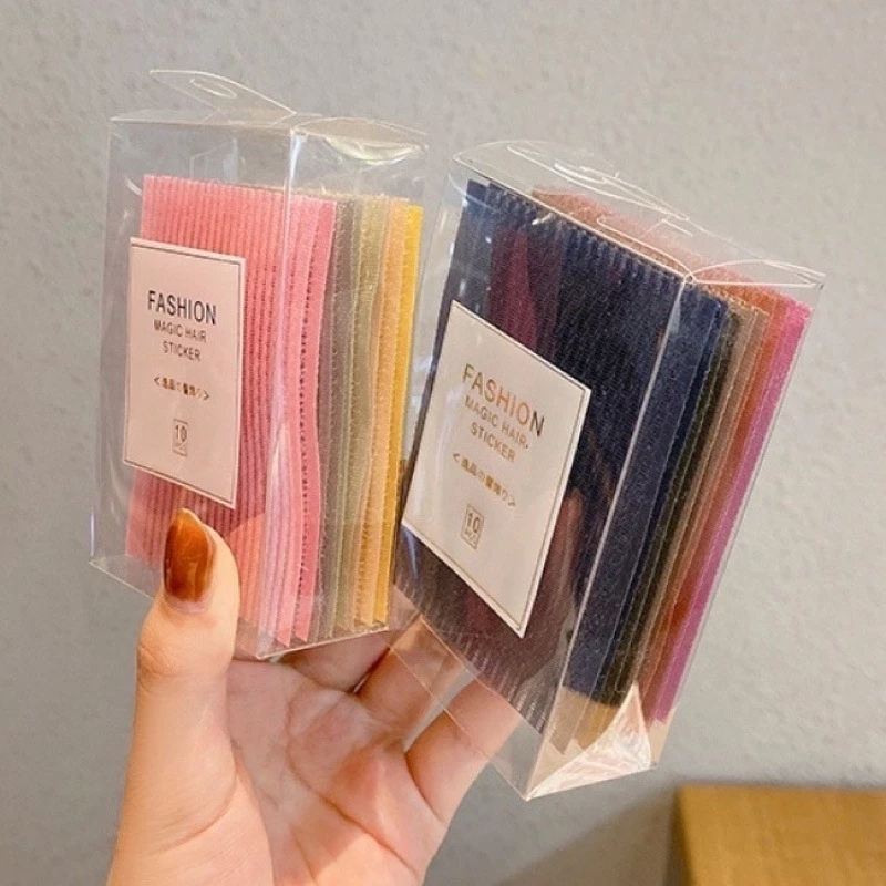 💞Cherry💞Set 10 Miếng Dán Tóc Mái Không In Hằn Dấu Vết Thời Trang Hàn Quốc Cho Nữ