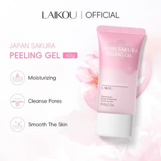 Gel lột LAIKOU hoa anh đào Nhật Bản để tẩy tế bào chết giúp da mịn màng 60g