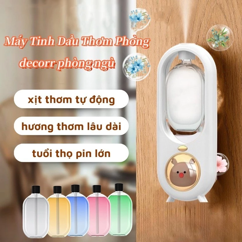 Máy Khuếch Tán Tinh Dầu Tạo Độ Ẩm Tự Động Có Thể Sạc Lại bình xịt thơm phòng tự động thơm phòng vệ sinh  xịt thơm quần áo hàn quốcmáy xông tinh dầu Máy Xịt Thơm Phòng Tự Động máy tinh dầu thơm phòng máy khuếch tán tinh dầu