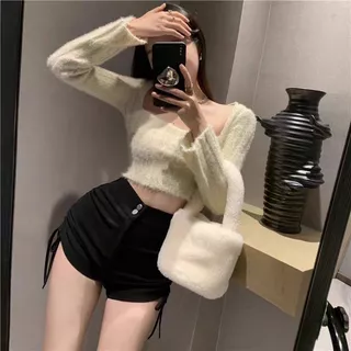 Quần Short Nữ ❤️Quần Đùi Nữ❤️ Chất Jean Co Dãn Lưng Cao Về Hai Màu Trắng Đen Phong Cách Thời Trang Hàn Quốc