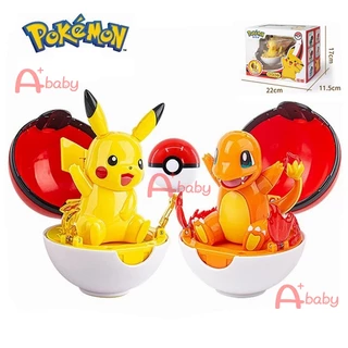 Pokemon Đồ Chơi Biến Hình Figure (Pikachu / Charmander / Squirtle / Eevee) Quà Tặng Sinh Nhật Cho Bé