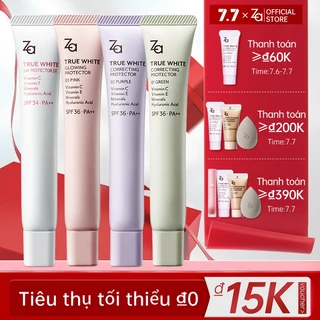 ZA KEM LÓT KEM CHỐNG NẮNG NÂNG TONE DA & KEM LÓT KIỀM DẦU SE KHÍT LCL SPF 36 PA+++ 35g