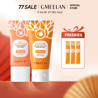 GMEELAN 1+1 GEL TẨY TẾ BÀO CHẾT TÁC ĐỘNG CAM ENZYMES 50g + KEM LƯỜI BIỂN GLUTA TRẮNG DA 30g