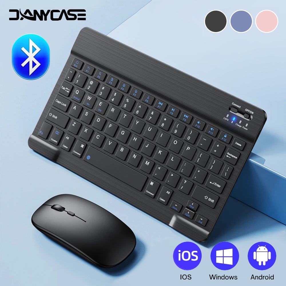 Bộ chuột bàn phím Bluetooth cho iPad Android iOS Máy tính bảng Bàn phím không…
