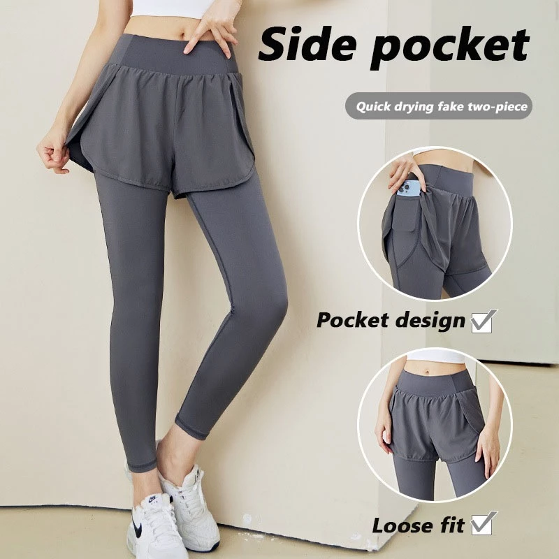 〖Hàng có sẵn〗Quần Yoga Nữ - Quần Legging Thể Thao Đa Năng Cạp Cao Hút Mỡ Nâng Mông, Quần Short Thể Thao Nữ Co Giãn Thoáng Khí, Phù Hợp Chạy Bộ Cầu Lông Tập Gym
