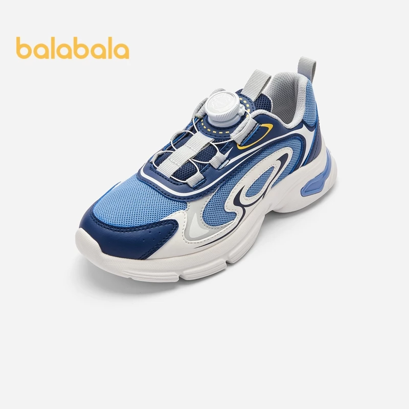 Giày Trẻ Em balabala Giày Trẻ Em Mùa Thu 2024 Mới Bé Trai Và Bé Gái Thoáng Khí Chạy Bộ Xu Hướng Retro