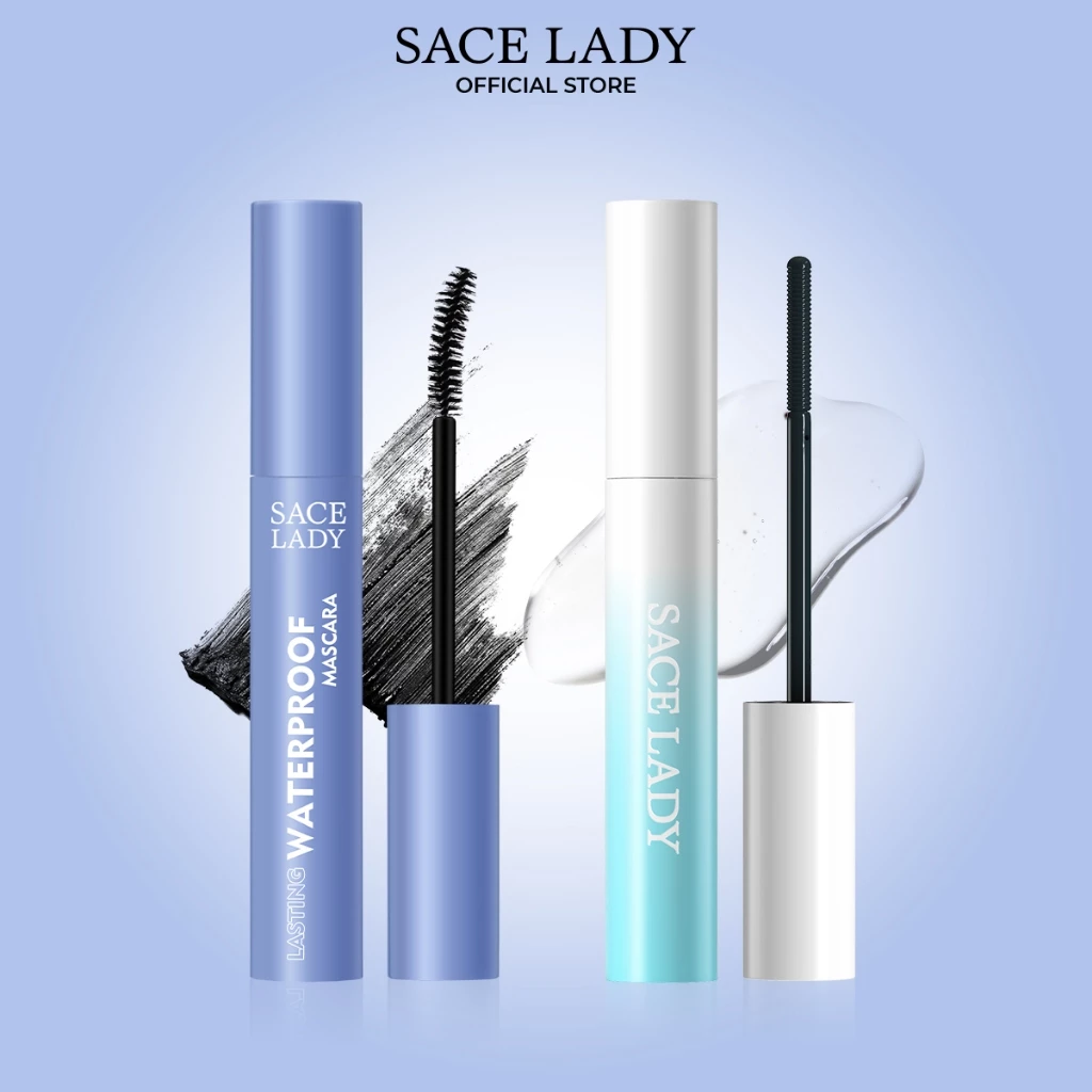 Mascara SACE LADY Chống Thấm Nước Lâu Dài Uốn Lông Mi + Tẩy Mascara Trang Điểm Mắt