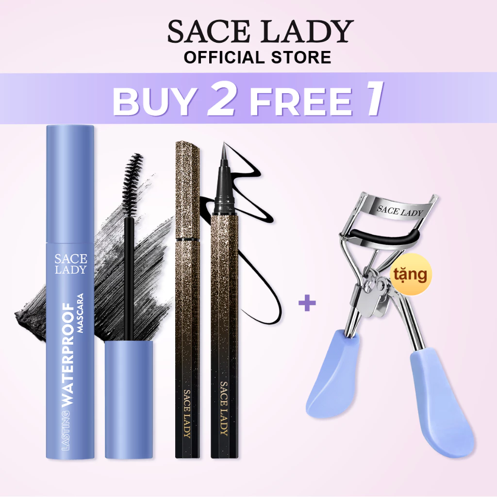 Set SACE LADY  Trang Diểm Mắt Với Mascara Và Kẻ Mắt Làm Dẹp Chất Lượng Cao