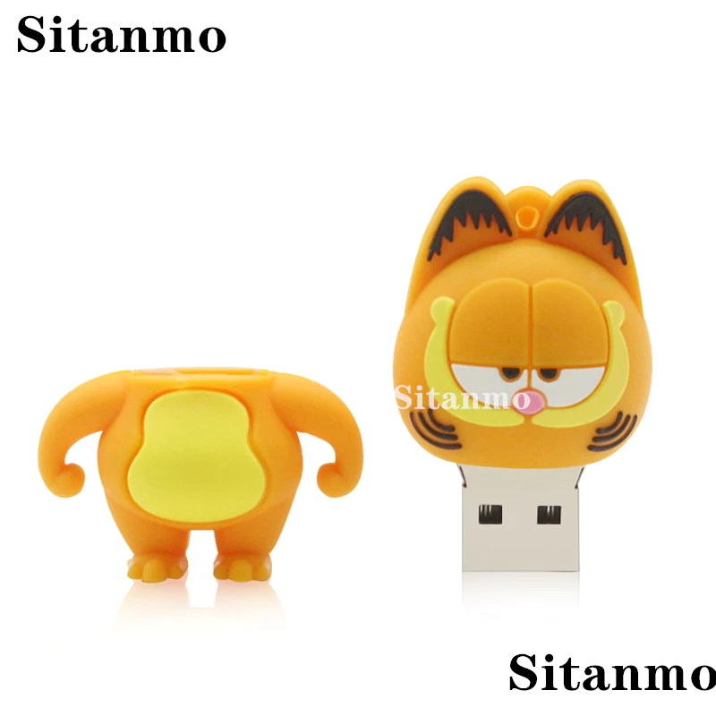 Hoạt Hình Động Vật Pendrive 128GB 1TB 2TB Búp Bê Garfield Dễ Thương USB Flash Drive 1GB 8GB 16GB 32GB 64GB USB 2.0