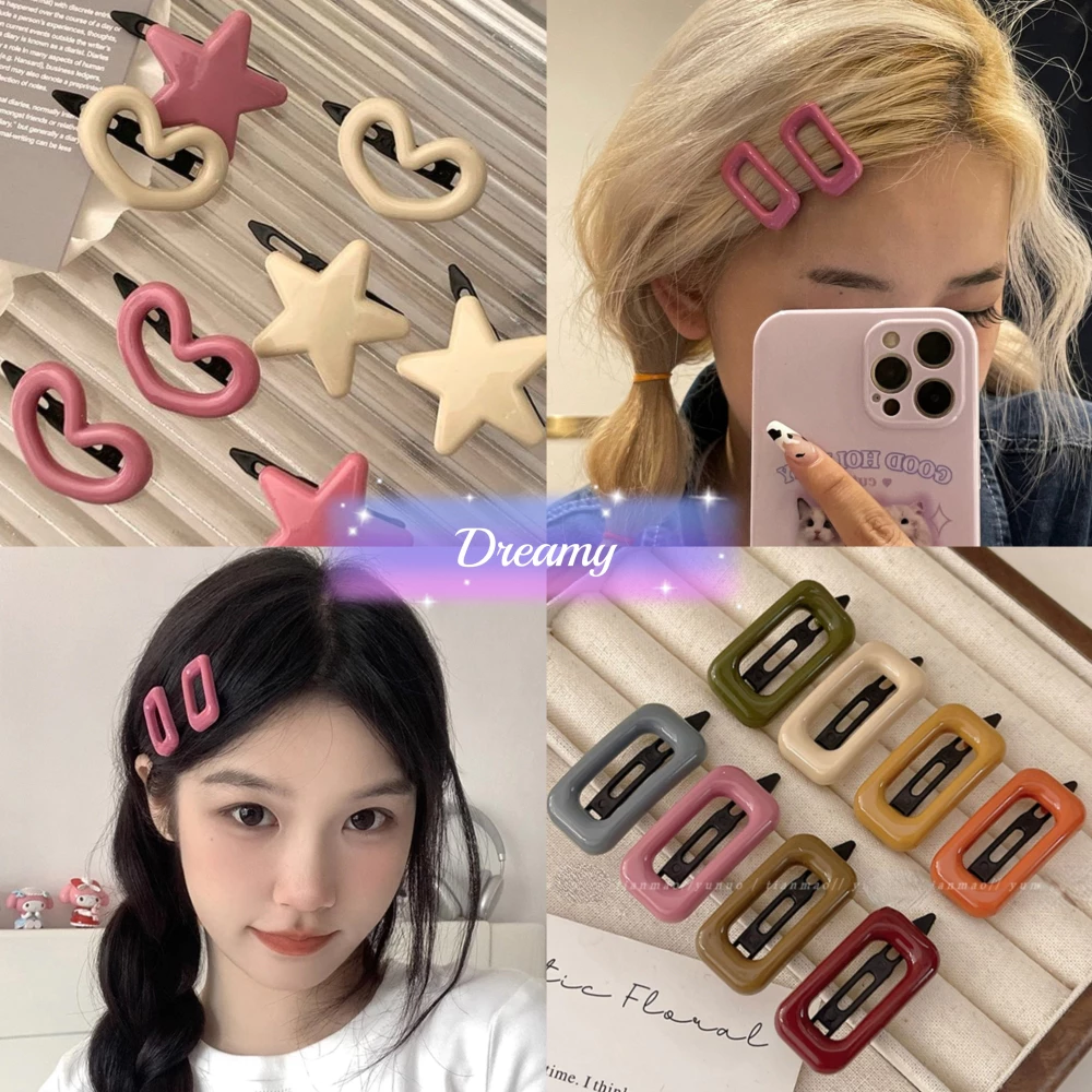 💕Dy💕Kẹp Tóc Hình Trái Tim Dễ Thương Phong Cách Hàn Quốc 1 Chiếc