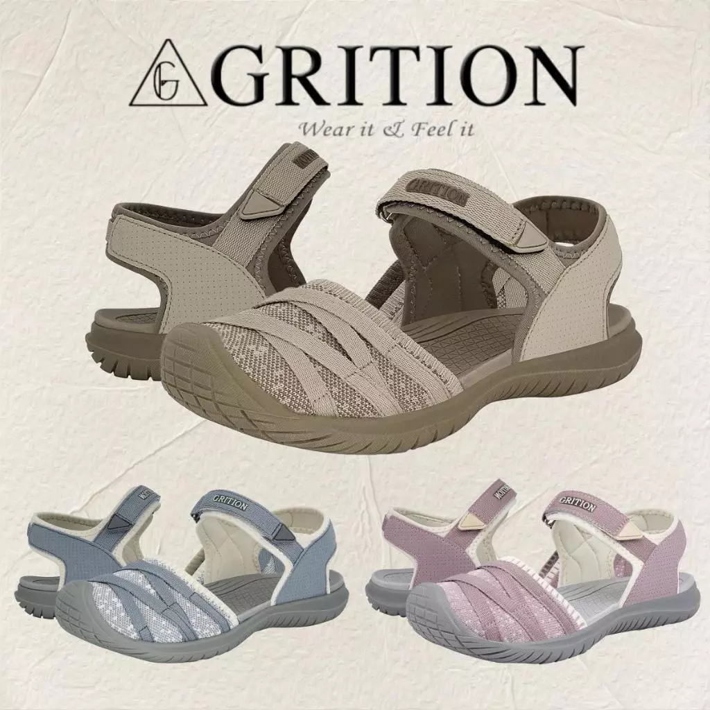 Grition Xăng đan Đi Bộ Đường Dài Nữ Mũi Kín Chống Thấm Nước Nhẹ Có Thể Điều Chỉnh Đi Bộ Đường Dài