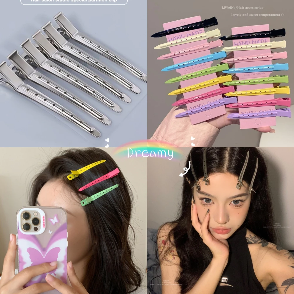 💕Dy💕 Kẹp Vịt Cố Định Tóc Mái Tiện Lợi Dành Cho Nữ