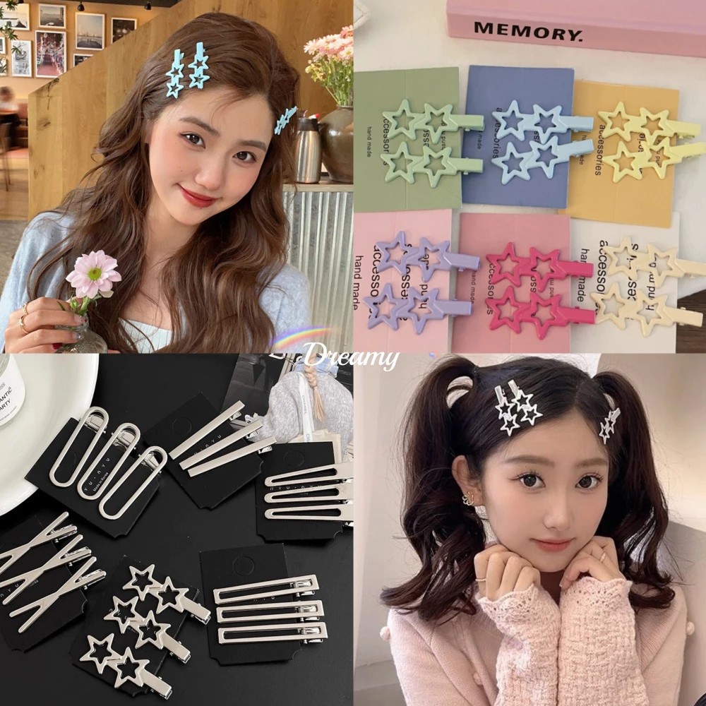 💕Dy💕Kẹp tóc mỏ vịt y2k bằng hợp kim cho nữ nhỏ xinh cute phong cách Hàn Quốc