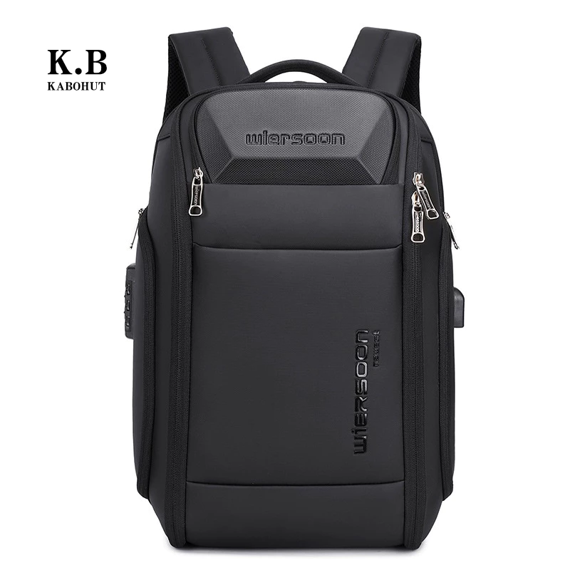 Ba lô du lịch công sở định hình nam Kabohut Túi đựng Laptop chống trộm (15,6 inch)