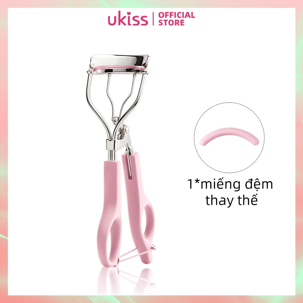 UKISS clip lông mi Dụng Cụ Uốn Lông Mi Kèm Đệm Thay Thế Tiện Dụng