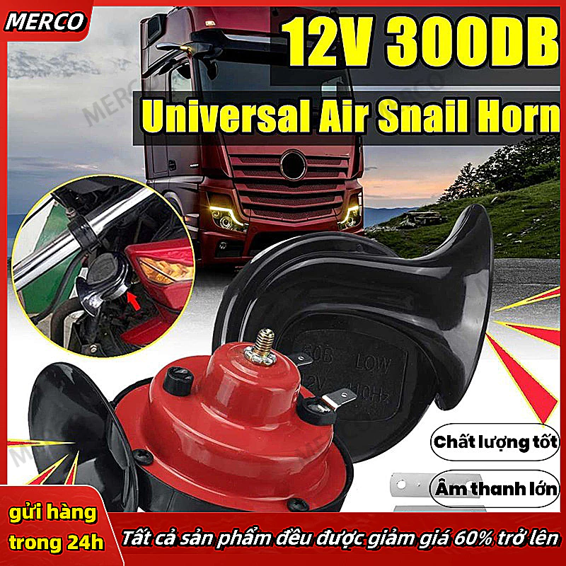 (Bán buôn)Còi Xe Máy, Còi Ô Tô, Kiểu Dáng Ốc Sên 12V còi hơi, còi điện ( Loại tốt)