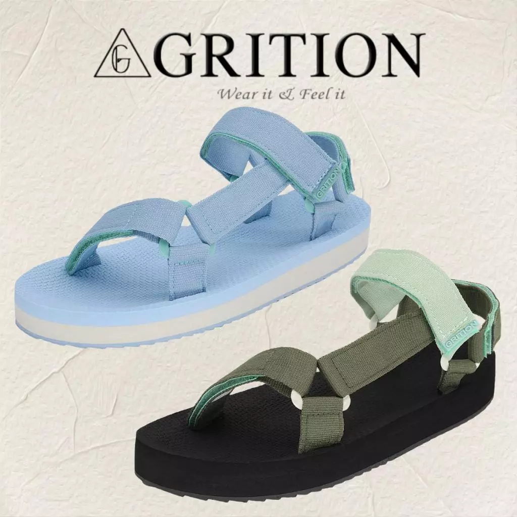 GRITION Xăng đan Thể Thao Nữ Đế Cao Su Đi Bộ Đường Dài Hỗ Trợ Giày Nước Trọng Lượng Nhẹ Ngoài Trời