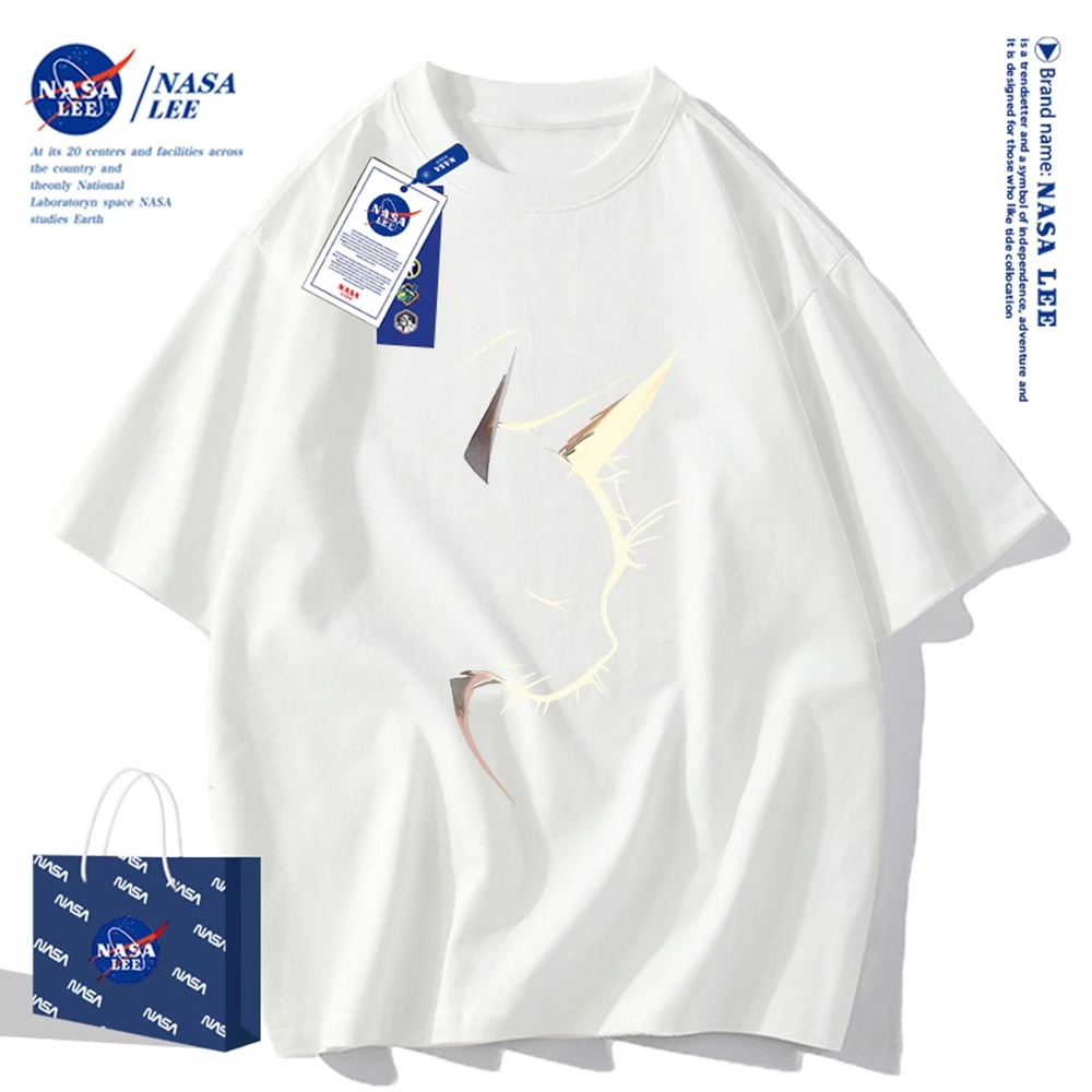 Nasa Khớp Ngắn Tay Nam Nữ Xu Hướng Thời Trang Mùa Hè 2024 Phong Cách Mới Rời Cặp Đôi Nửa Tay