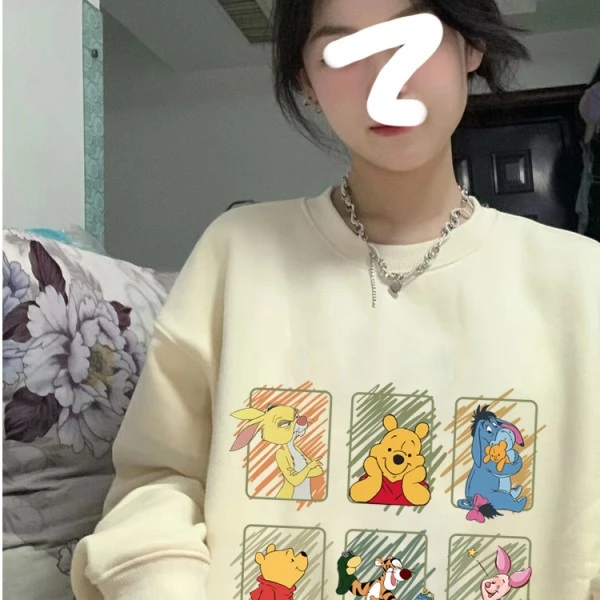 Túi may mắn Họa tiết ngẫu nhiên Áo nỉ 1 chiếc Áo Hoodie dài tay có mũ trùm đầu SweetWoman Áo nỉ