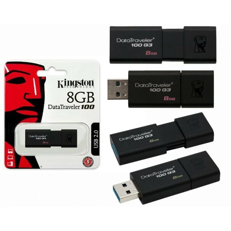 Ổ đĩa Flash USB Kingston dung lượng lớn 8GB 16GB 32GB 64GB 128GB và tốc độ cao 3.0