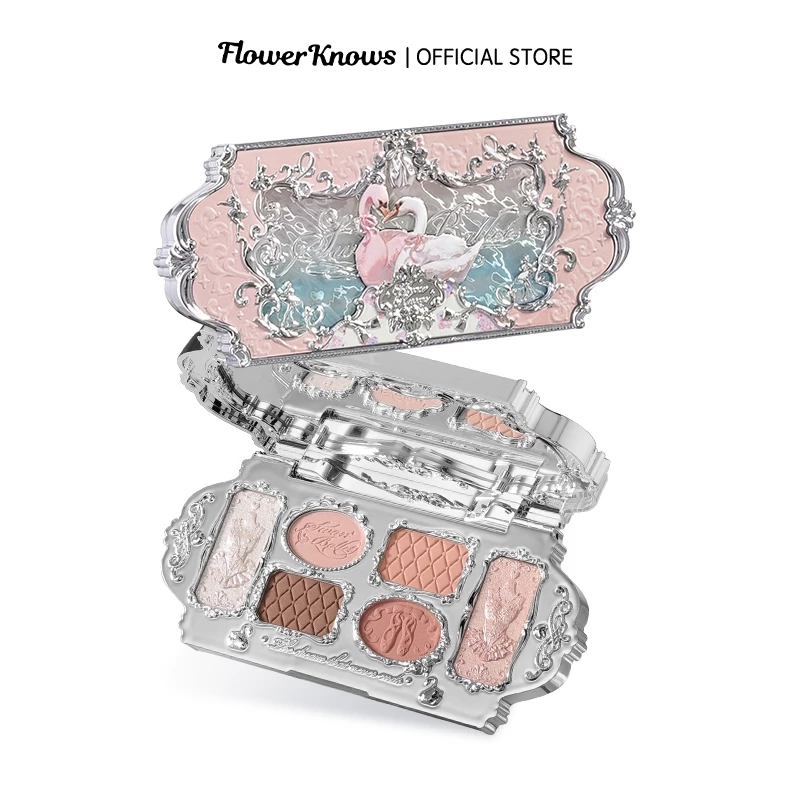 [LIVE]Bảng phấn mắt sáu màu Flower Knows Swan Ballet Series 6.5g