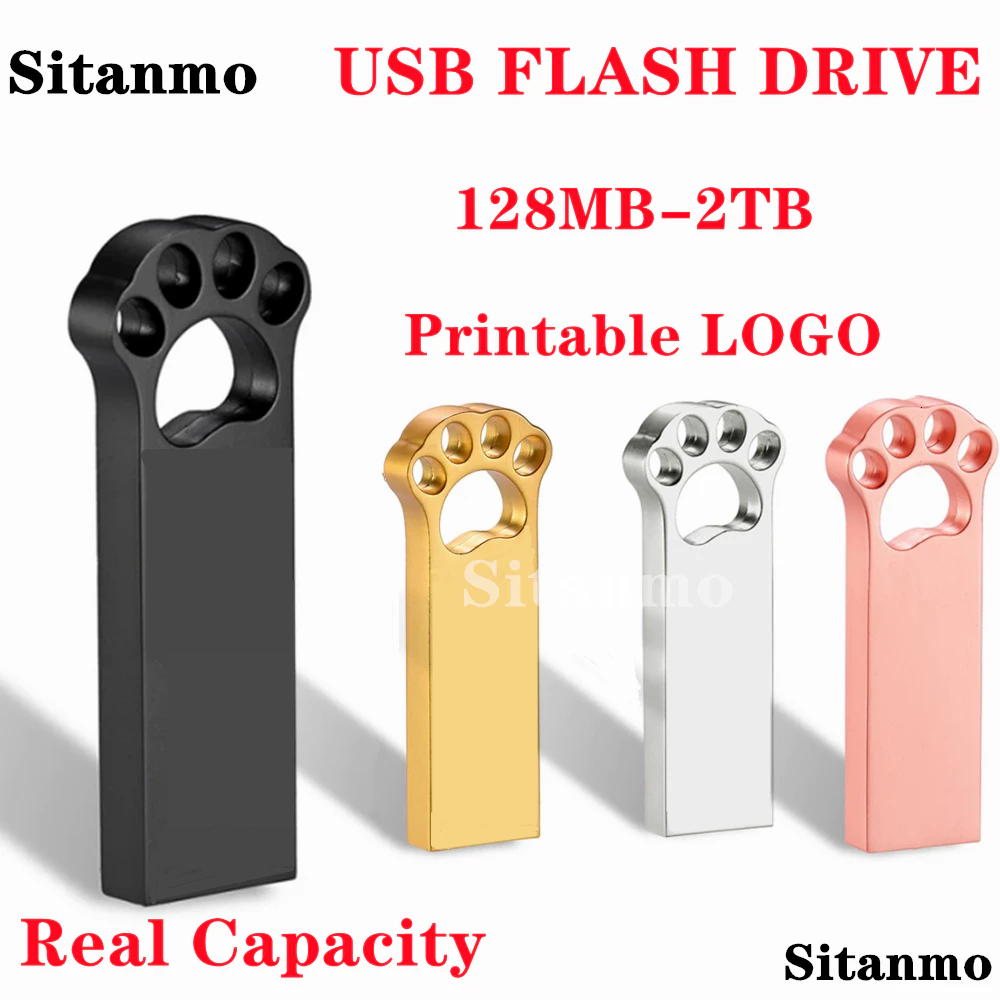 2tb Bút Ổ Kim Loại Chống Thấm Nước USB 64GB 32GB 16GB Tốc Độ Cao Đĩa U 8GB 16GB Ổ Đĩa Flash 128GB 1TB USB 2.0