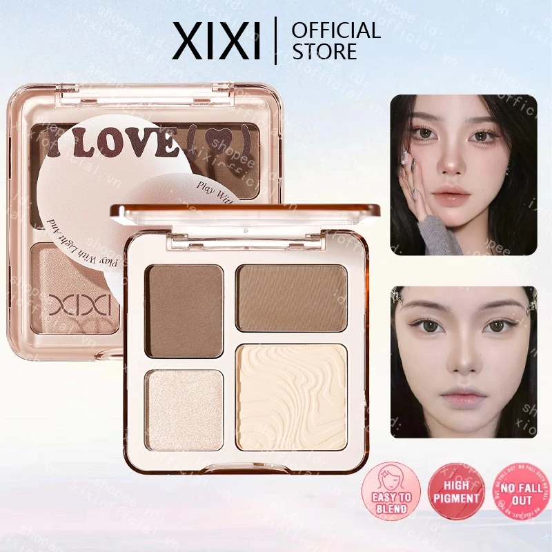 Xixi Facial Highlighter Makeup Palette Face Matte Shadow Lasting Glow Brighten Contour Shimmer Powder Cosmetics NO.D854