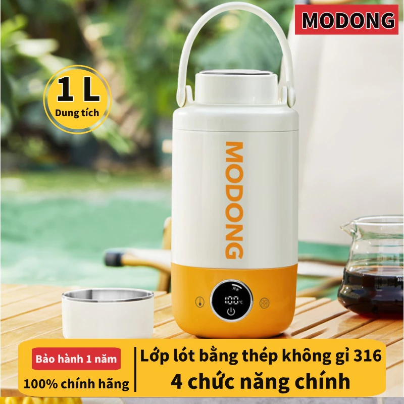 MODONG Ấm Siêu Tốc Công Suất Lớn 1000ML Ấm Siêu Tốc Di Động Ngoài Trời 316 Thép Không Gỉ Giữ Nhiệt Sưởi Ấm Điện Ấm Siêu Tốc Hộ Gia Đình Ấm Cách Nhiệt Bình Nước