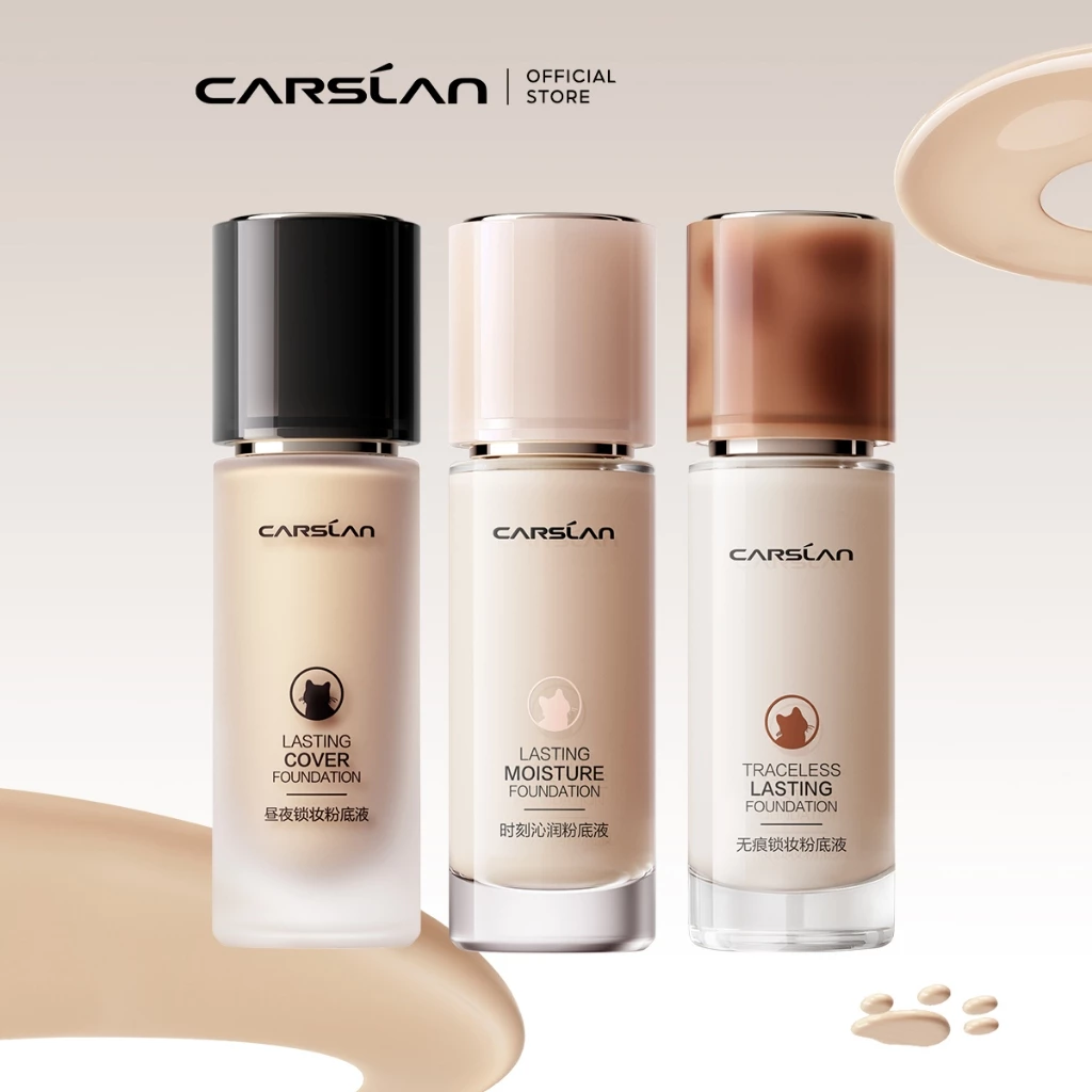Kem nền CARSLAN dạng lỏng kiềm dầu lâu trôi chống thấm nước suốt 24h 30g