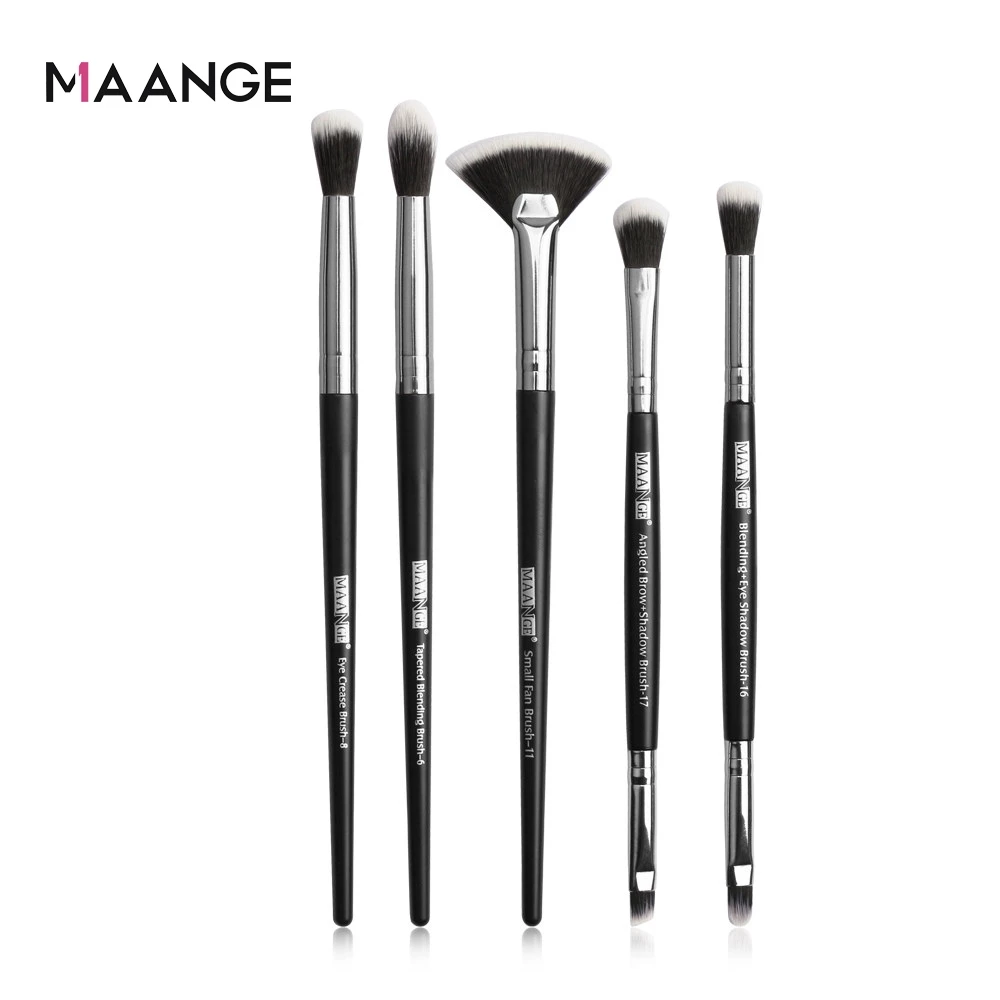 Bộ 5 Cọ Trang Điểm MAANGE Đánh Phấn Mắt, Highlight, Lông Mày, Mũi Makeup Cá Nhân
