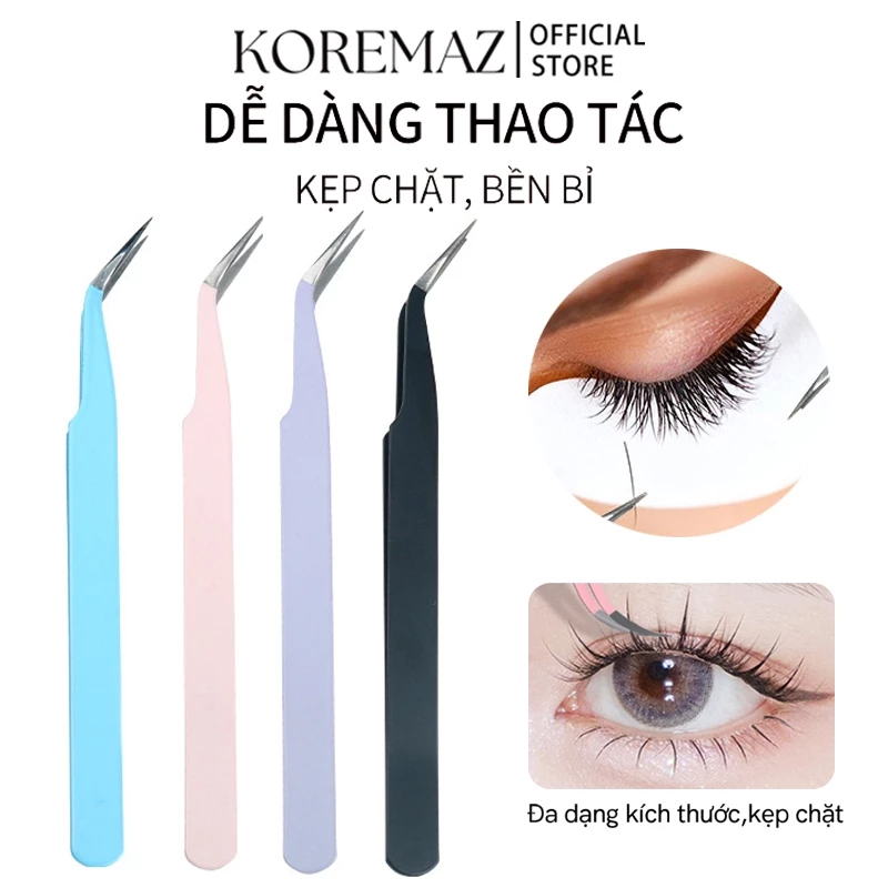 1 Nhíp KOREMAZ gắp lông mi chống tĩnh điện