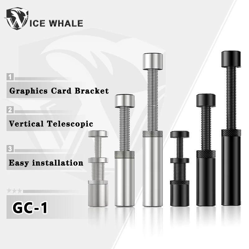 Ice Cá Voi GC-1 Card Đồ Họa GPU Giá Đỡ Dọc Kính Thiên Văn Xoay Chân Đế Từ Tính Giá Đỡ Thẻ Video