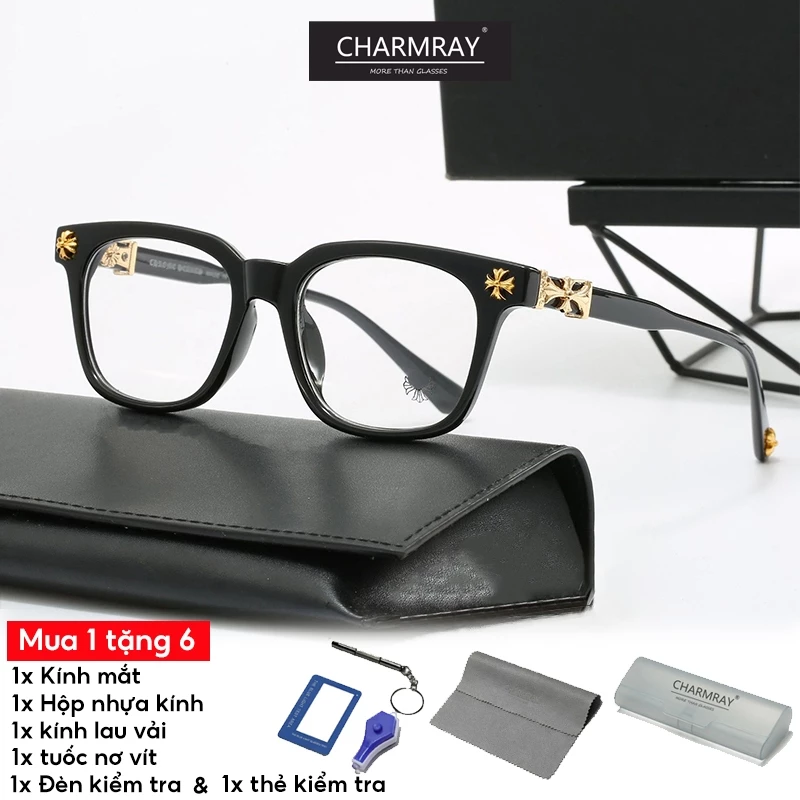 Charmray Kính mắt chống bức xạ vuông thời trang  dành cho nữ và nam giới
