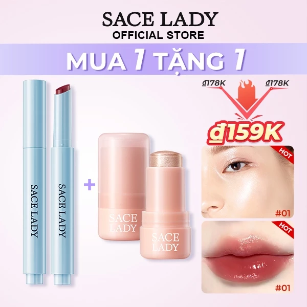 Combo Son Bóng + Bắt Sáng Dạng Thỏi Highlight Dewyful Dưỡng ẩm Kết Cấu Thạch Độc Đáo Watery Rạng Rỡ