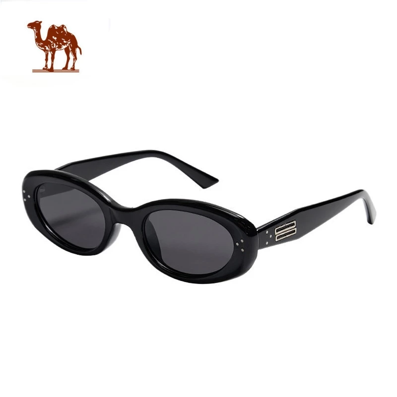 CAMEL CROWN Retro Màu Mắt Mèo Kính Mát Mặt Tiết Lộ Kính Mát Phân Cực Nhỏ Kính Chống Tia UV Kính Chống Nắng