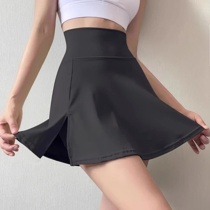 [L.circle] Váy Tennis 2 trong 1 Váy tập Yoga chạy bộ thể dục eo cao Quần short chống phơi khô nhanh