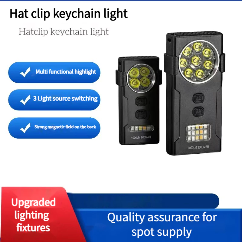 Đèn chiếu sáng di động đa chức năng ngoài trời được nâng cấp có sức hút từ tính, ánh sáng mạnh và tuổi thọ pin dài. Đèn làm việc COB sạc ngoài trời TYPE-C