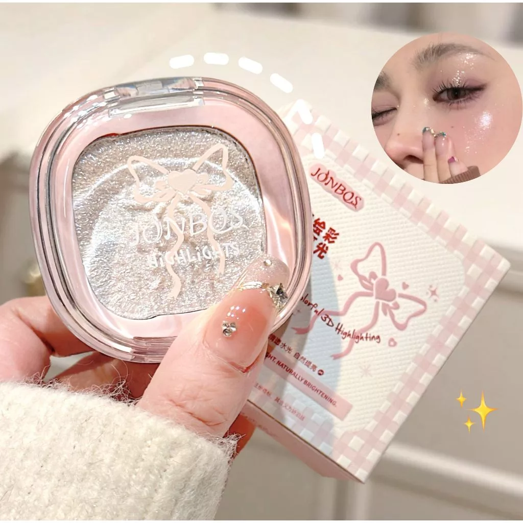 Xixi Shimmer Glitter Highlighter Powder Palette Glitter Eyeshadow Body Face Contour High Gloss Powder Trang điểm lâu trôi NO.J115