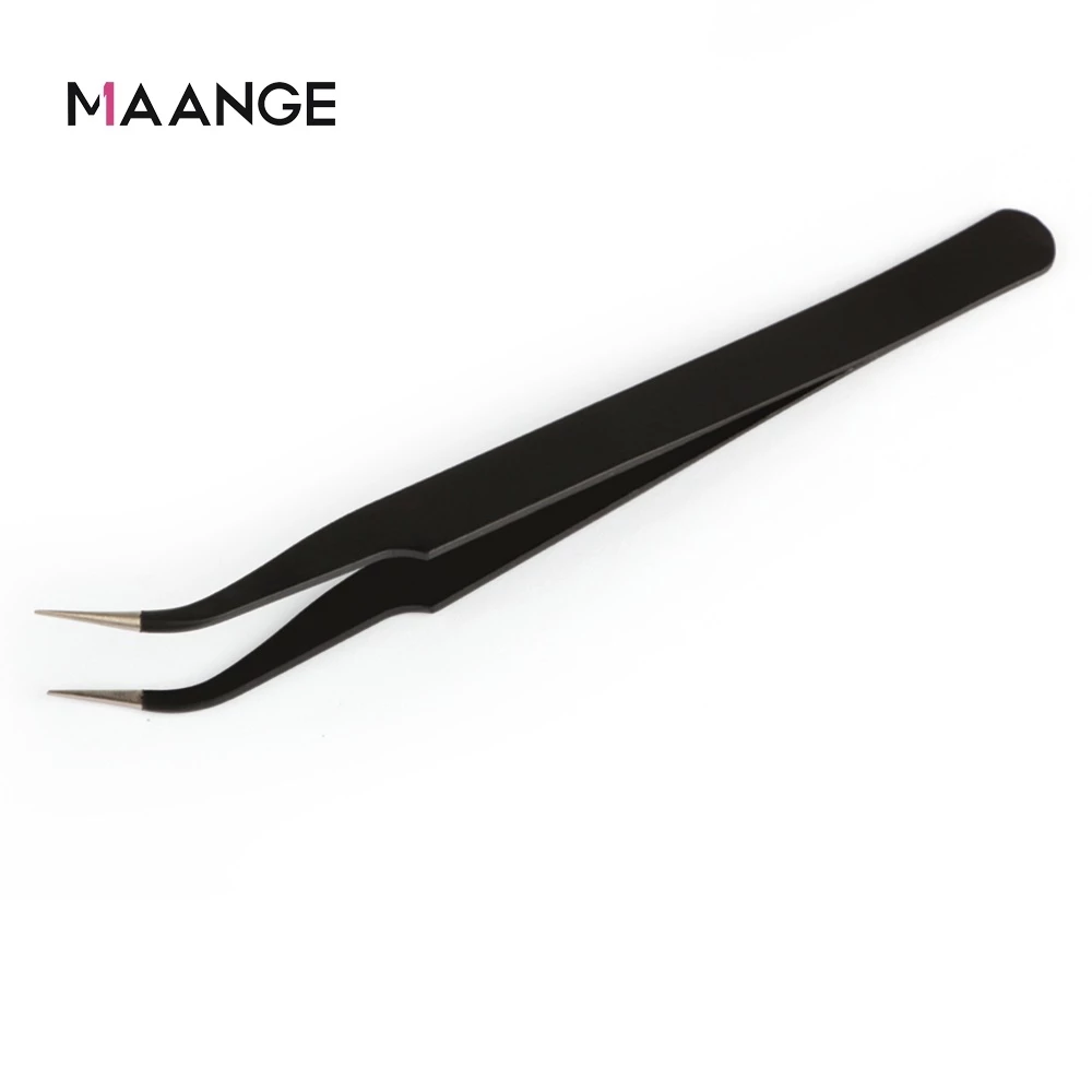 MAANGE Nhíp Gắp lông mi giả bằng thép không gỉ 5581