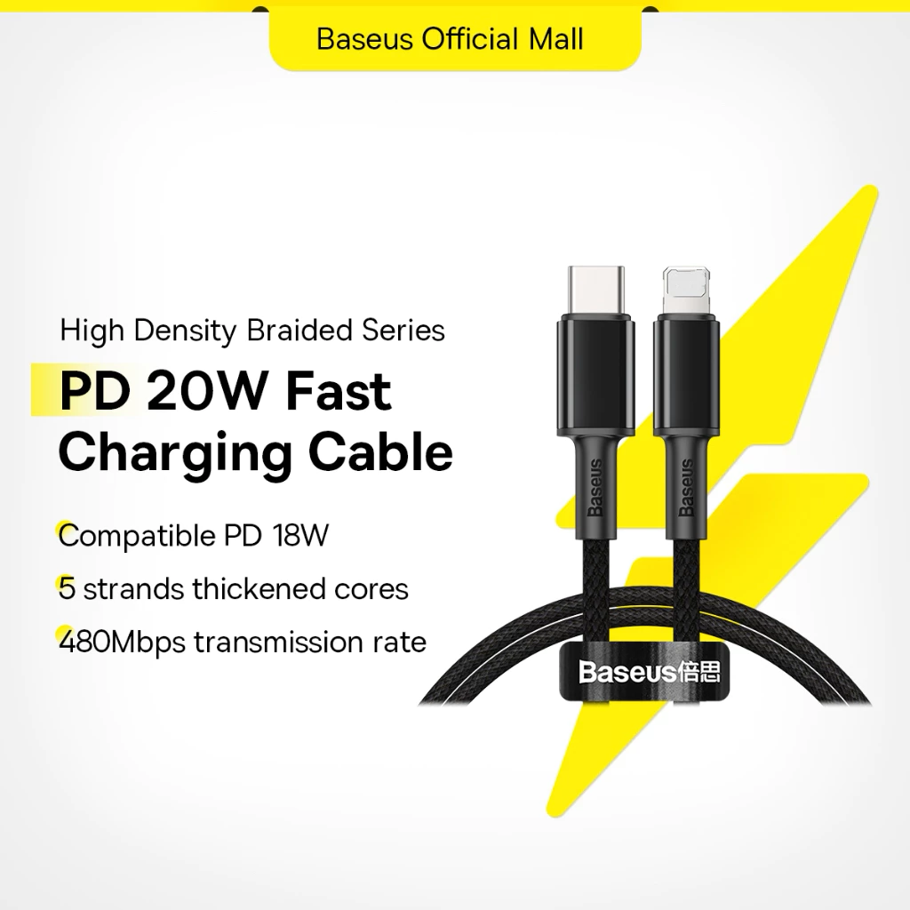 Cáp Sạc Nhanh Baseus Cổng USB C Sang 20W Cho Phone