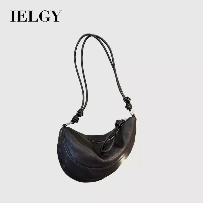 Túi đeo chéo da mềm IELGY Niche Túi đeo nách Túi đeo chéo một vai thông thường cao cấp
