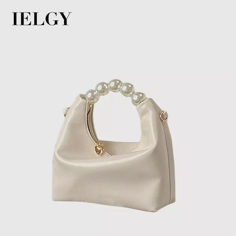 IELGY Niche Design Sense Pearl Túi xách nữ Túi đeo chéo chuỗi giác quan cao cấp Túi đựng bánh bao tươi