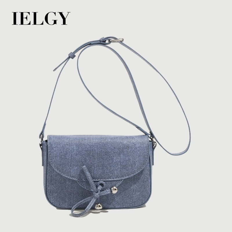 Túi đeo chéo nơ Denim độc đáo dành cho nữ IELGY Giảm tuổi cao cấp