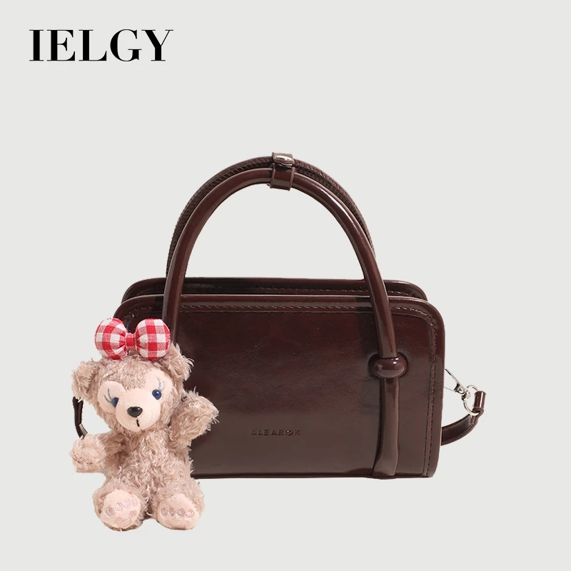 IELGY Thu Đông Thời Trang Retro Túi Vuông Nhỏ Phù Hợp Với Tất Cả Trận Đấu