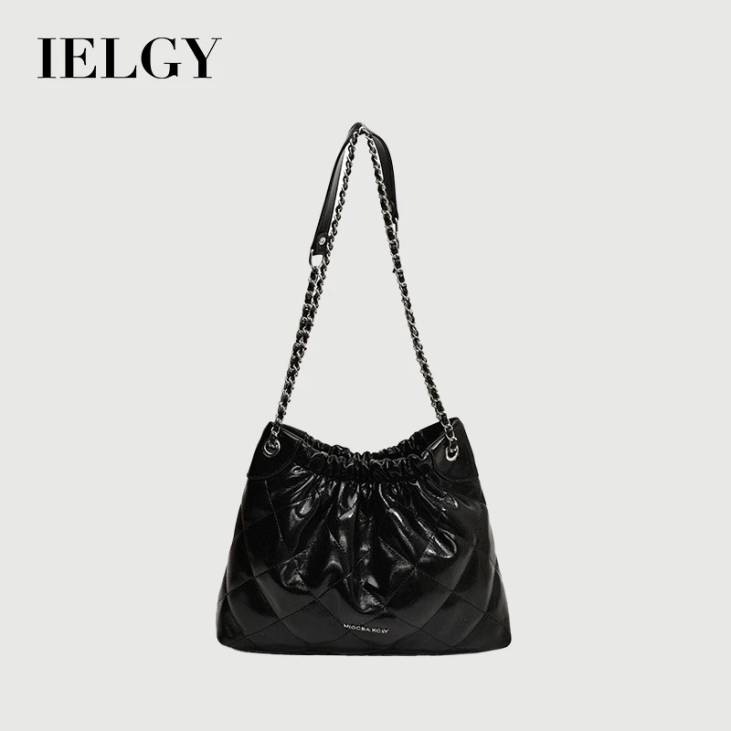 Túi xích kim cương IELGY Dung tích lớn Túi xô kết cấu cao cấp một vai