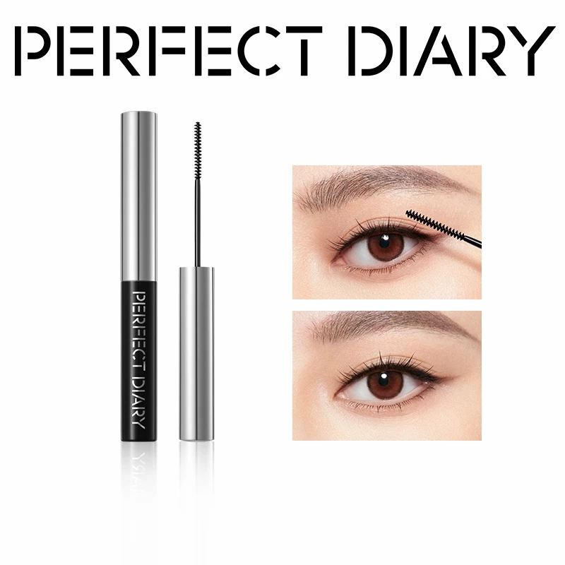 Mascara chuốt mi PERFECT DIARY lâu trôi chống thấm nước làm dày và dài mi tự nhiên 2 màu sắc tùy chọn tiện lợi 4.5g