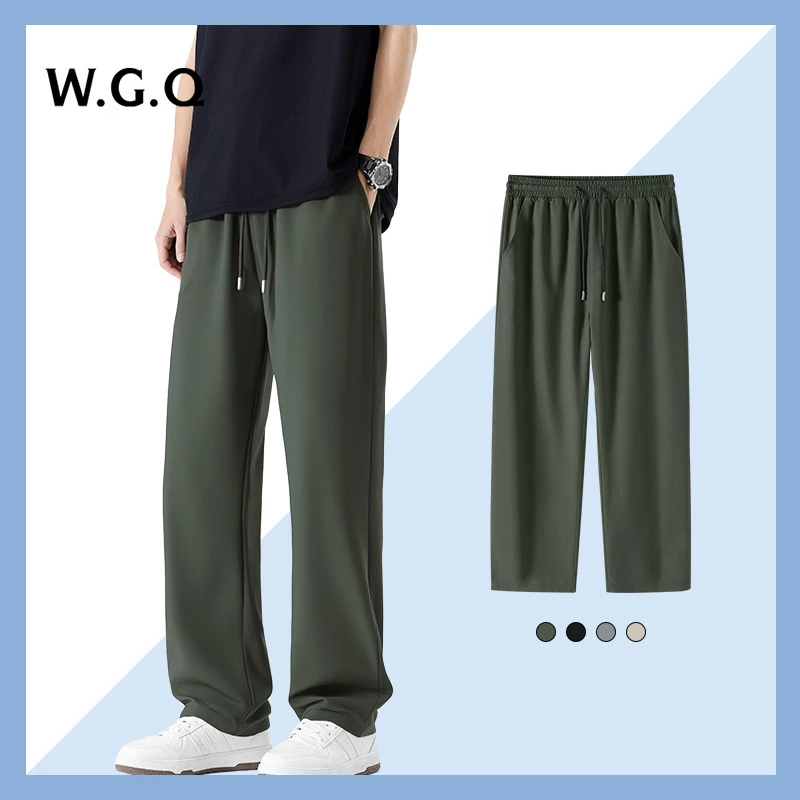 【W.G.Q】 Quần nam Cool Feel Mùa hè Quần hợp thời trang thoáng khí