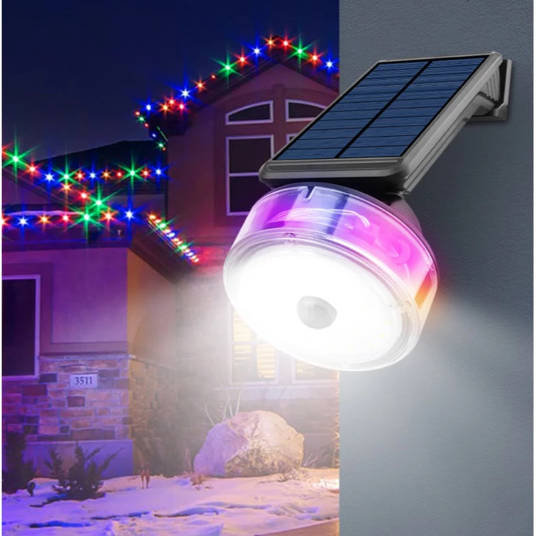Ngoài trời đa chức năng mới LED năng lượng mặt trời chống thấm nước cơ thể con người cảm biến sân ánh sáng hộ gia đình sân vườn biệt thự đèn đường siêu sáng đèn đường