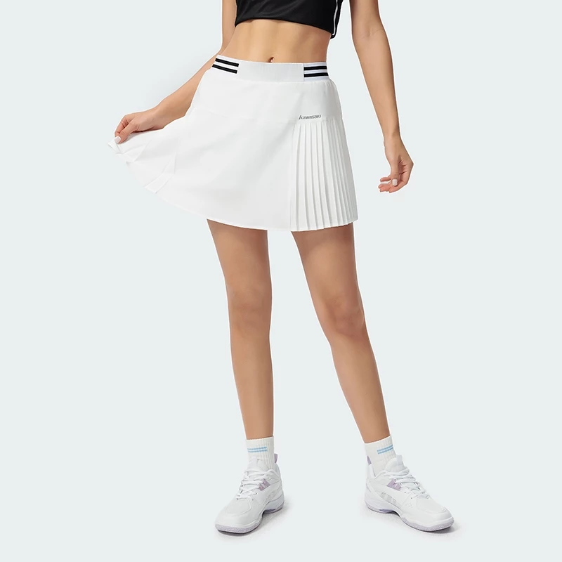 Kawasaki 2025 Mới Váy Cầu Lông K1C09-C2785 Nữ Dệt Váy Ngắn Thể Thao Chống Nổi Váy Chạy Bộ Váy Quần Vợt Nhanh Khô